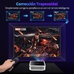 Proyector 8K Proyector Portátil 4K Nativa 1080P Full HD 5G WiFi Bluetooth, Proyector de Película Soporte Dolby 15,000 De Brillo, Compatible con Smartphone/Tablet/Laptop/PC/PS5/Android/Fire TV/Oficina - Imagen 6