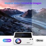 Proyector 8K Proyector Portátil 4K Nativa 1080P Full HD 5G WiFi Bluetooth, Proyector de Película Soporte Dolby 15,000 De Brillo, Compatible con Smartphone/Tablet/Laptop/PC/PS5/Android/Fire TV/Oficina - Imagen 4