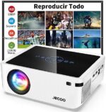 Proyector 8K Proyector Portátil 4K Nativa 1080P Full HD 5G WiFi Bluetooth, Proyector de Película Soporte Dolby 15,000 De Brillo, Compatible con Smartphone/Tablet/Laptop/PC/PS5/Android/Fire TV/Oficina - Imagen 2
