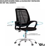Silla Giratoria Premium De Escritorio Ergonómica Negra Para Oficina
