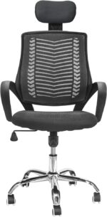 Silla Ejecutiva Para Oficina Altura E Inclinacion Ajustable Color Negro Material del tapizado Mesh - Imagen 11