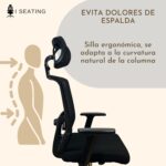 Silla Ergonómica Caselli C Negra - Imagen 8
