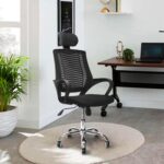 Silla Ejecutiva Para Oficina Altura E Inclinacion Ajustable Color Negro Material del tapizado Mesh - Imagen 9
