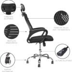 Silla Ejecutiva Para Oficina Altura E Inclinacion Ajustable Color Negro Material del tapizado Mesh - Imagen 13