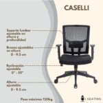 Silla Ergonómica Caselli C Negra - Imagen 21
