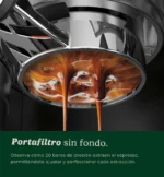Cafetera Espresso Cuisinart EM-320ES 20 Bar Acero Inoxidable Plateado - Imagen 7
