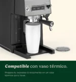 Cafetera Espresso Cuisinart EM-320ES 20 Bar Acero Inoxidable Plateado - Imagen 5